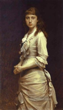 Artists Painting - Portrait of Sophia Kramskaya the Artists Daughter Democratic Ivan Kramskoi